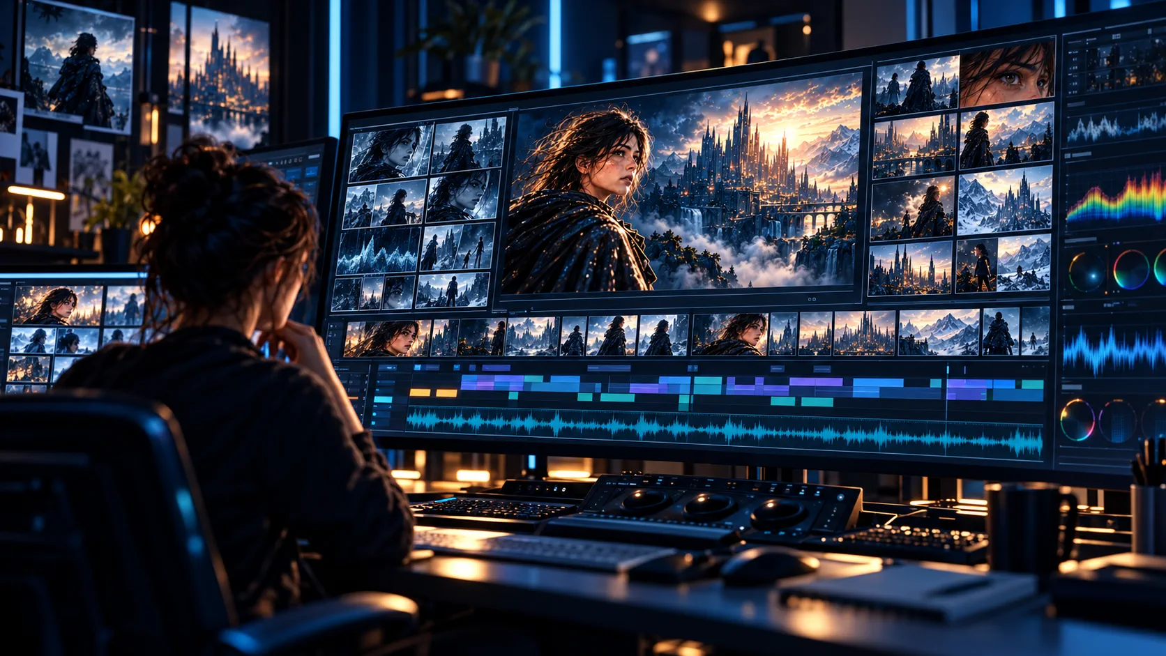 Ambiente conceitual de produção audiovisual da Lummenkai